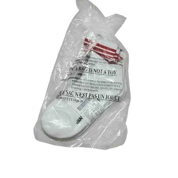 Janie & Jack Socks 1 Pair Boy Socks Sz 12-24 Months Navy Blue & Red - Picture 7 of 7